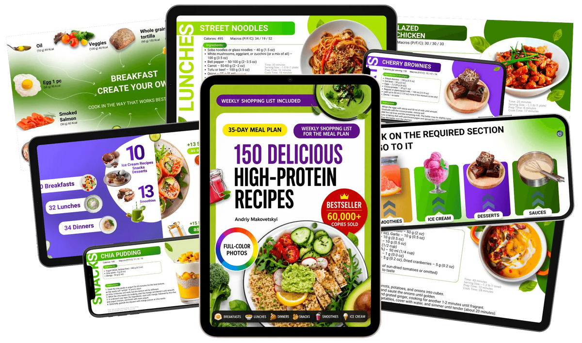 [Venta adicional] 150 recetas definitivas altas en proteínas de un nutricionista