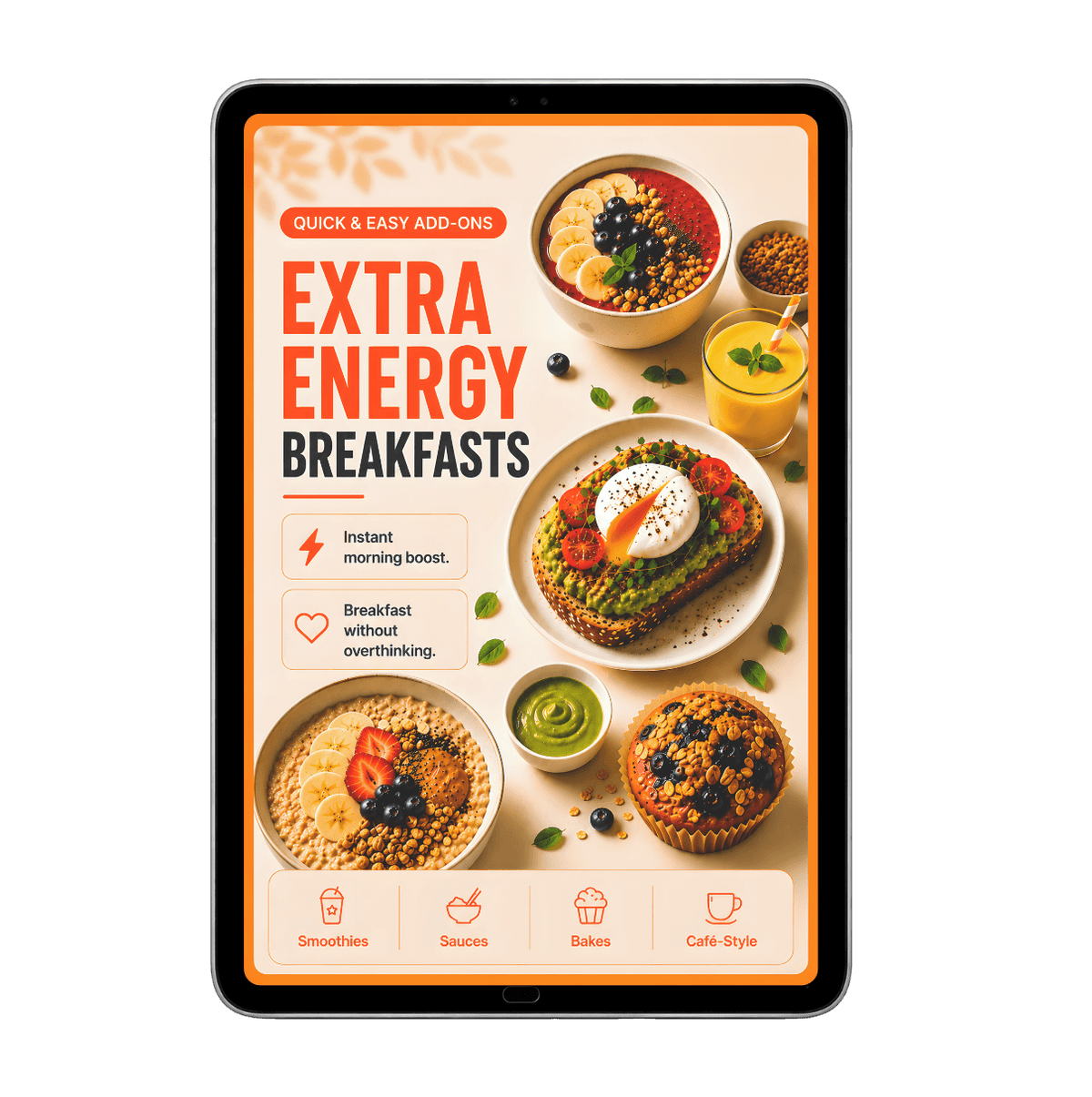 Desayunos y extras para un plus de energía